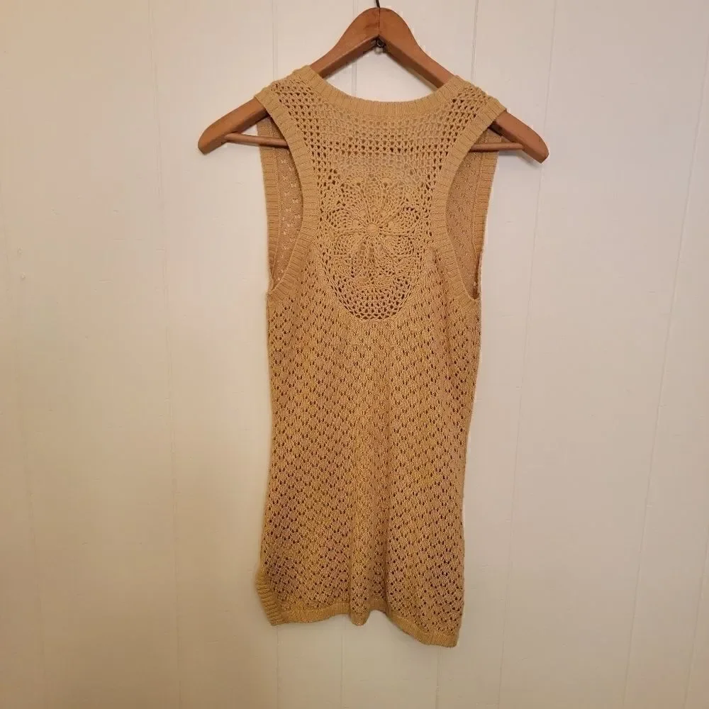 ATHLETA Seashore Open Knit Tunic Medium